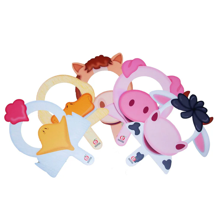 CARETAS DE ANIMALES GRANJA SILUETAS