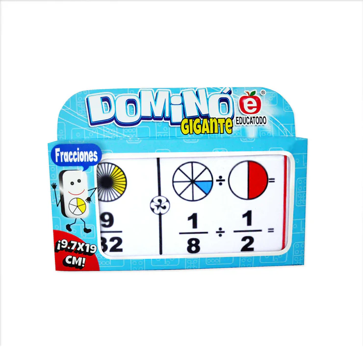 DOMINO GIGANTE DE FRACCIONES DIVISION CIRCULOS