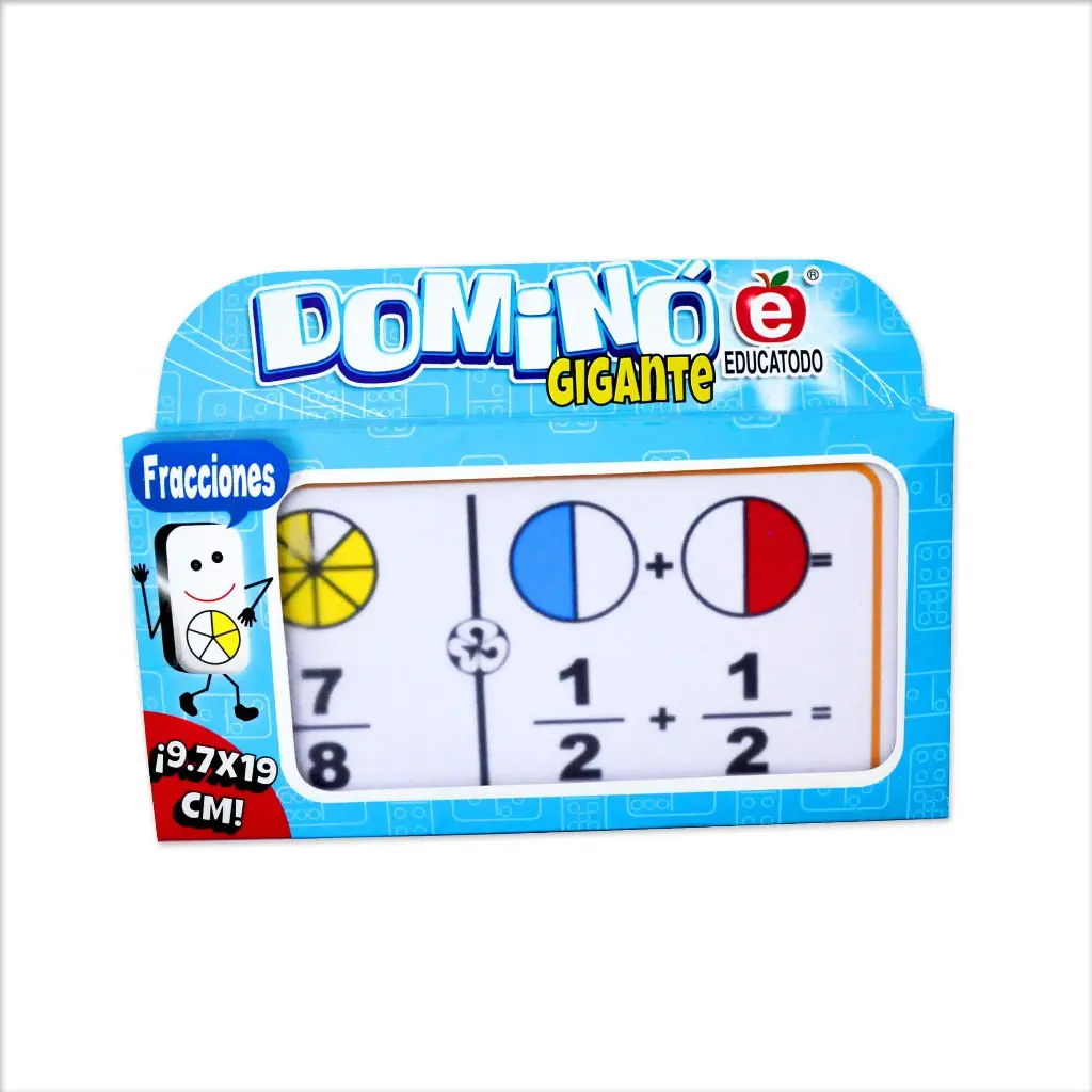 DOMINO GIGANTE DE FRACCIONES SUMAS CIRCULOS