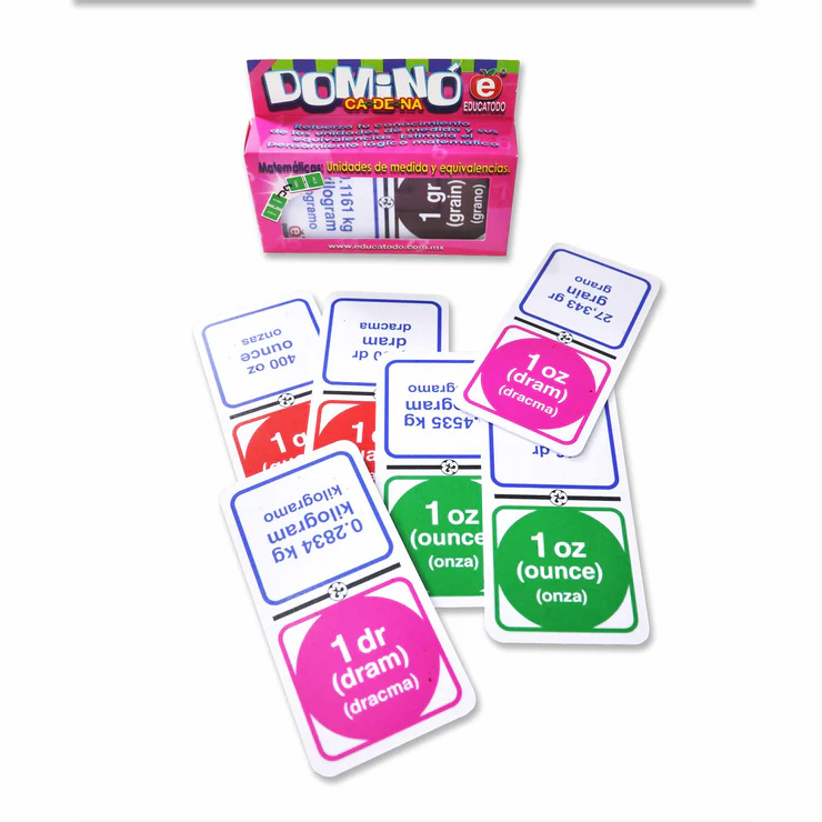DOMINO MEDIDAS INGLESAS DE PESO