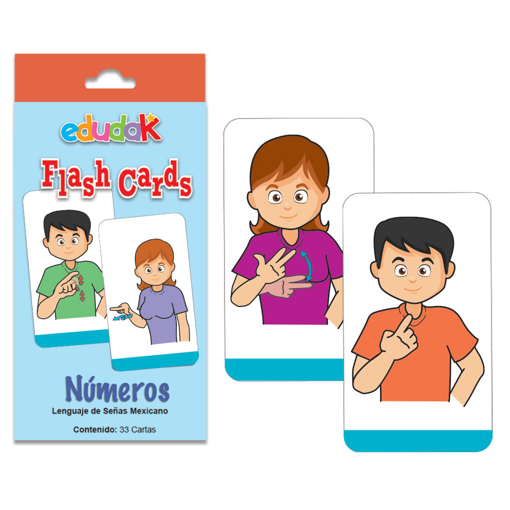FLASH CARDS NUMEROS (LENGUAJE SORDOMUDOS)