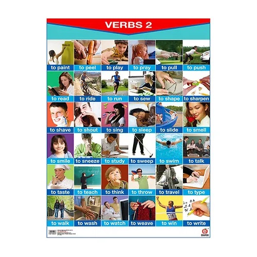 POSTER VERBS 1 / VERBS 2