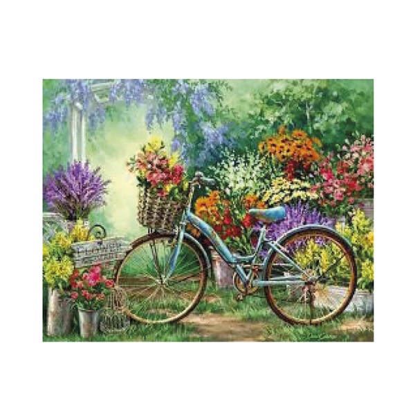 BICI CON FLORES 40X50 