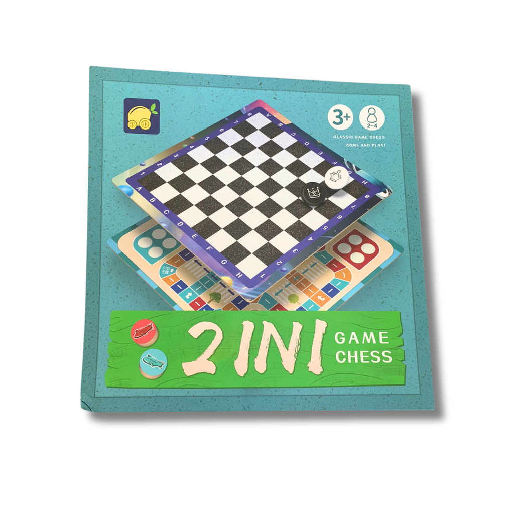 AJEDREZ 2 EN 1 / DAMAS CHINAS 4 EN 1