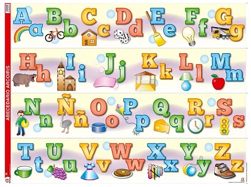 POSTER ABECEDARIO ARCOIRIS