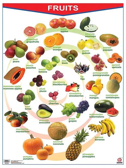 POSTER FRUITS / VEGETABLES