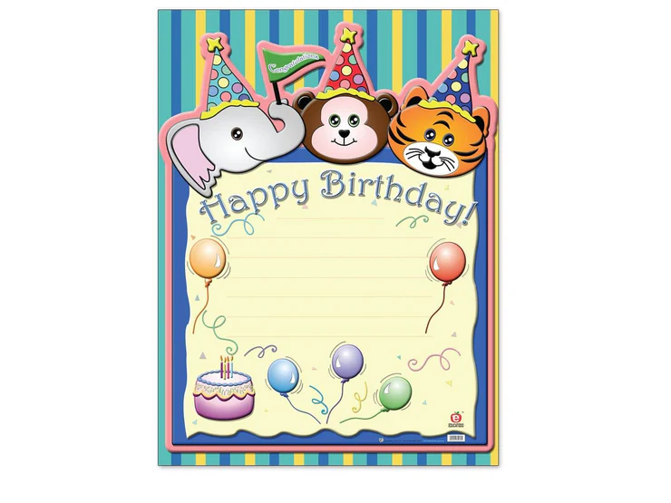 POSTER HAPPY BIRTHDAY C/B