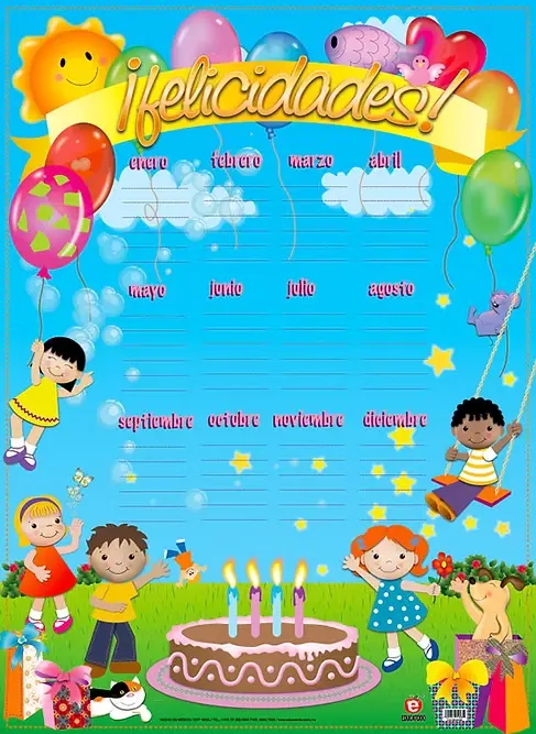 POSTER ¡ FELICIDADES !