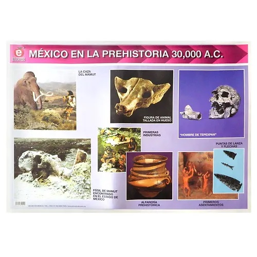 MINIPOSTER MEXICO EN LA PREHISTORIA
