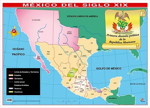 POSTER MEXICO SIGLO XIX / LA NUEVA ESPAÑA