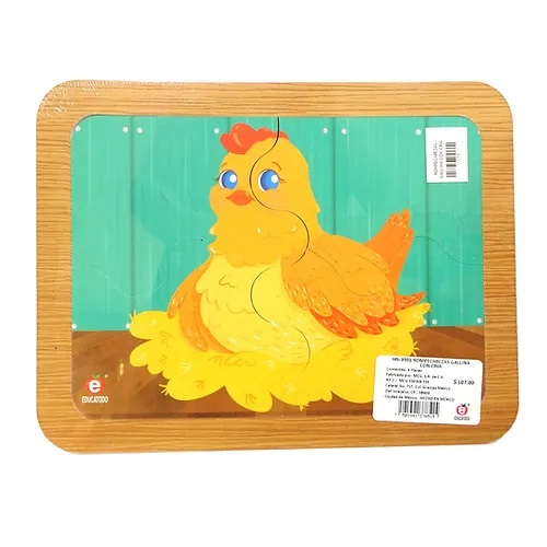 ROMPECABEZAS GALLINA CON CRIA