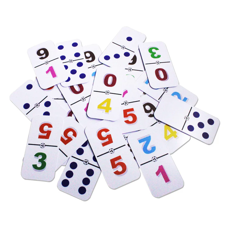 DOMINO TRADICIONAL CON NUMEROS AL REVERSO