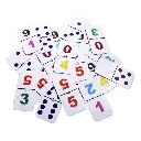 DOMINO TRADICIONAL CON NUMEROS AL REVERSO