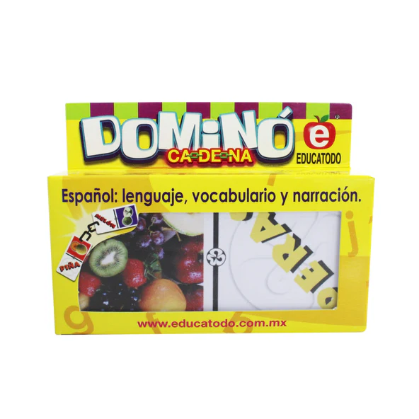 DOMINO TEXTO FRUTAS GRANDE