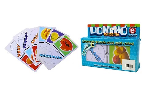 DOMINO TEXTO FRUTAS GRANDE