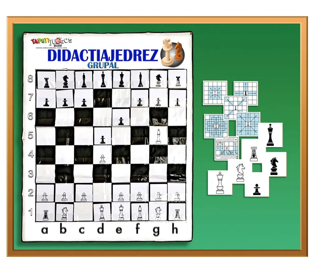TAPETIJUEGO DIDACTIAJEDREZ GRUPAL 1.2 X 1 M