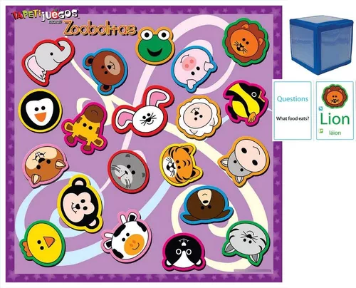TAPETIJUEGO ZOOBOLITAS 2 X 2 M