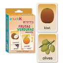 MEMORIA FRUTAS Y VERDURAS INGLES C/60 TARJETAS