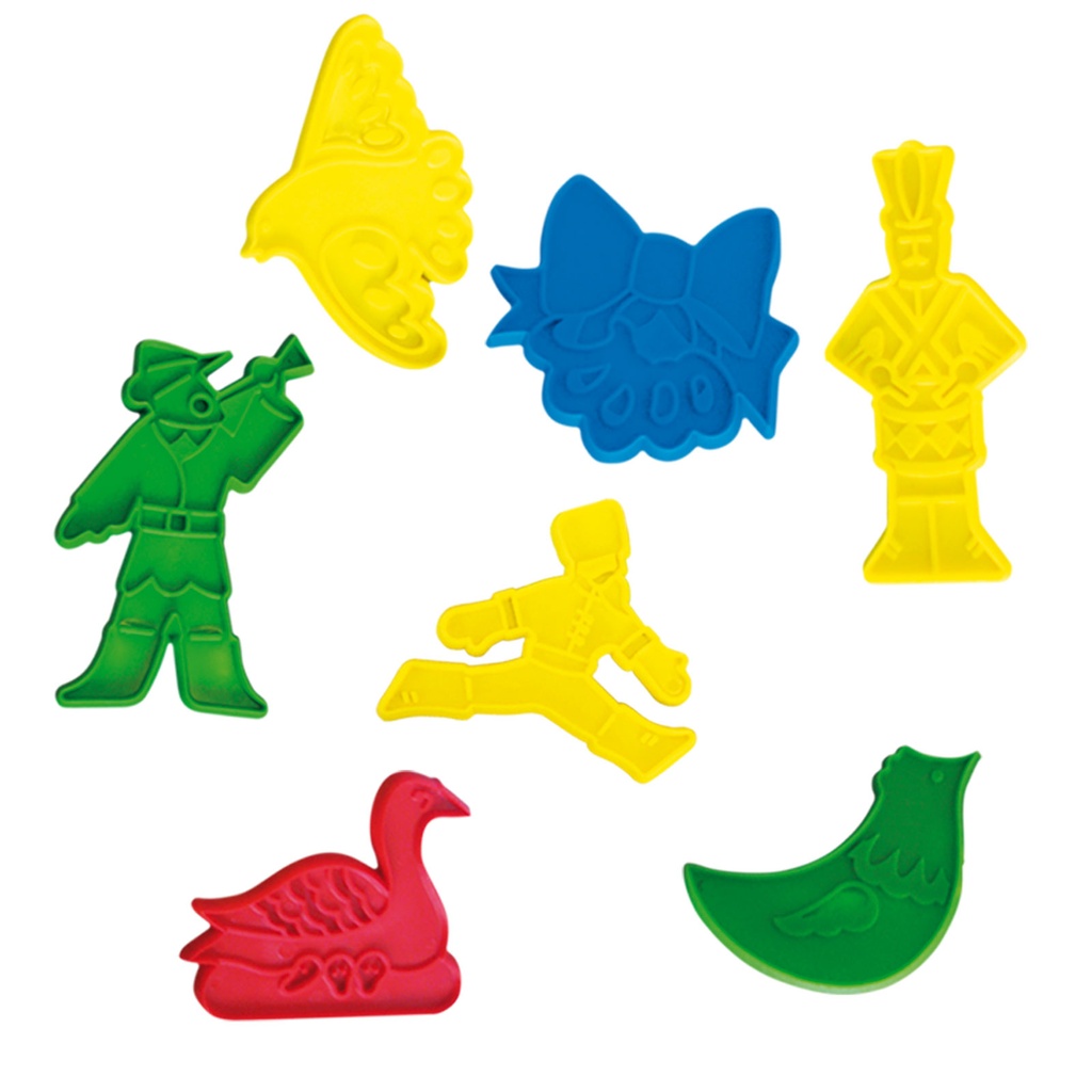 [3034] COOKIE CUTTER CUENTOS C/24 PZAS Y  PLASTILINAS