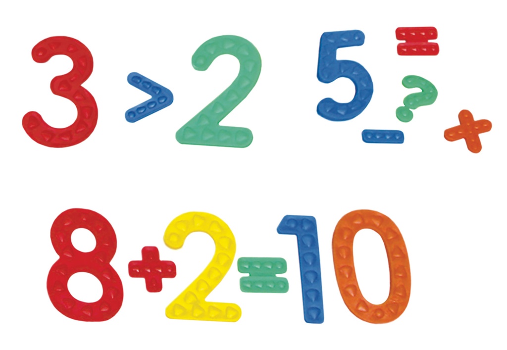 NUMEROS TACTILES C/105 PZAS