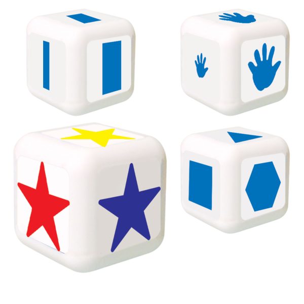 CUBOS PARA BLOQUES LOGICOS C/4 PZAS 