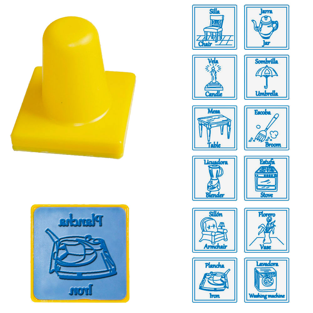 SELLOS BILINGÜES HOGAR C/12 PZAS