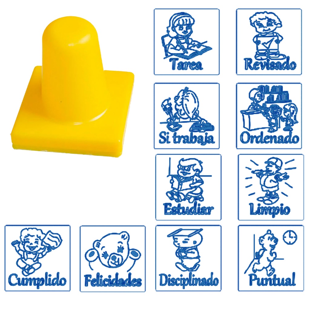 SELLOS MOTIVACIONALES C/10 PZAS