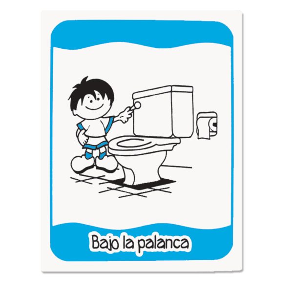 SEÑAL BAJA LA PALANCA NIÑO