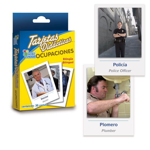 TARJETAS DIDACTICAS OCUPACIONES C/30 PZAS
