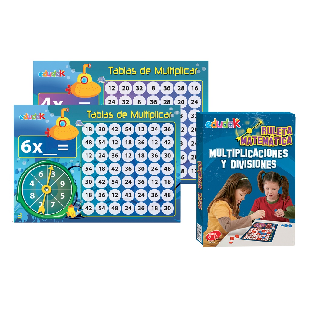 RULETA MATEMATICA TABLAS DE MULTIPLICAR 
