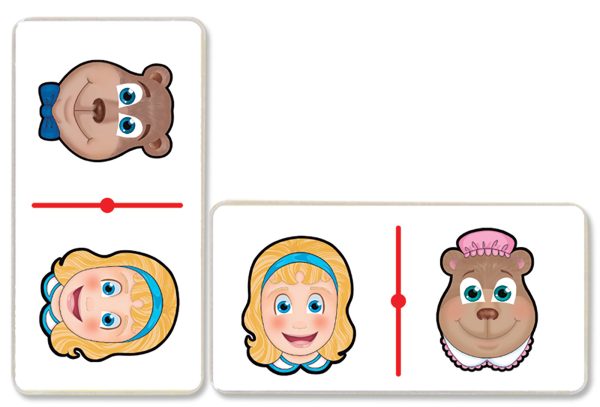 DOMINO JUMBO CUENTOS: RICITOS DE ORO C/28 PZAS