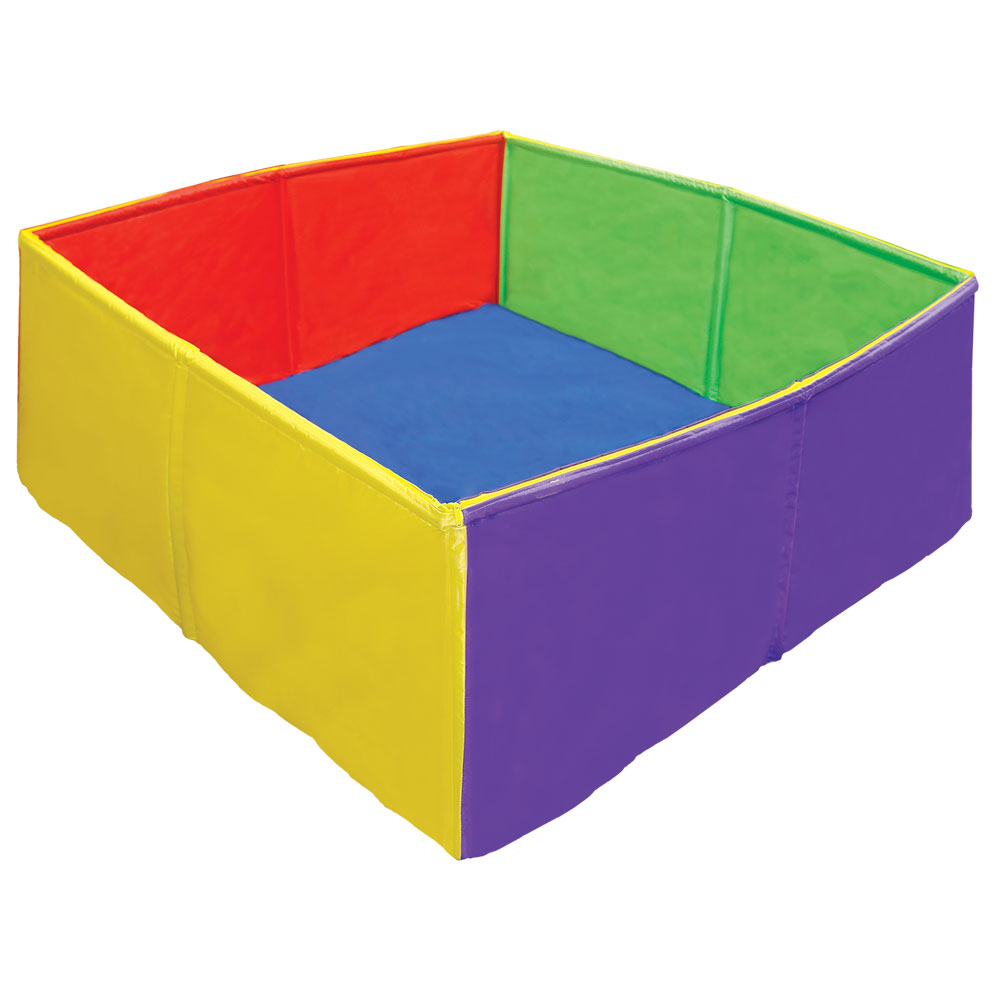 ALBERCA PARA PELOTAS CUADRADA ESTRUCTURA TUBULAR 120X50 CM