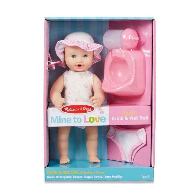 ANNIE - 12 "MUÑECA DE BEBIDA Y MOJADO