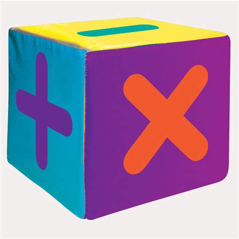 CUBO SIGNOS MATEMATICOS 15X15  CM