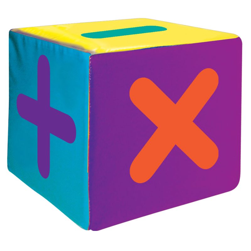 CUBO SIGNOS MATEMATICOS 20X20 CM DE TELA