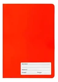 CUADERNO PROF LP CUADRO CHICO ROJO COSIDO
