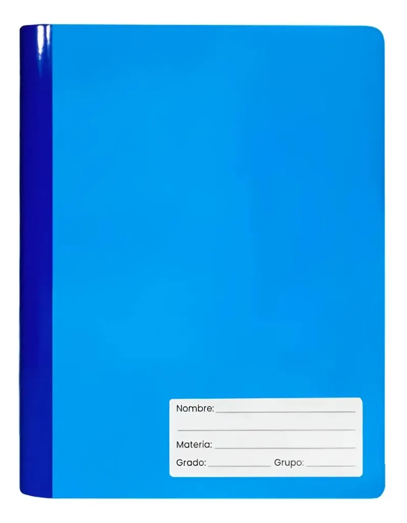 CUADERNO PROF LP CUADRO GRANDE AZUL CIELO COSIDO