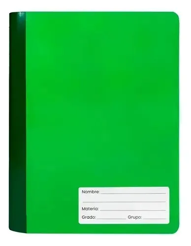 CUADERNO PROF LP RAYA VERDE COSIDO