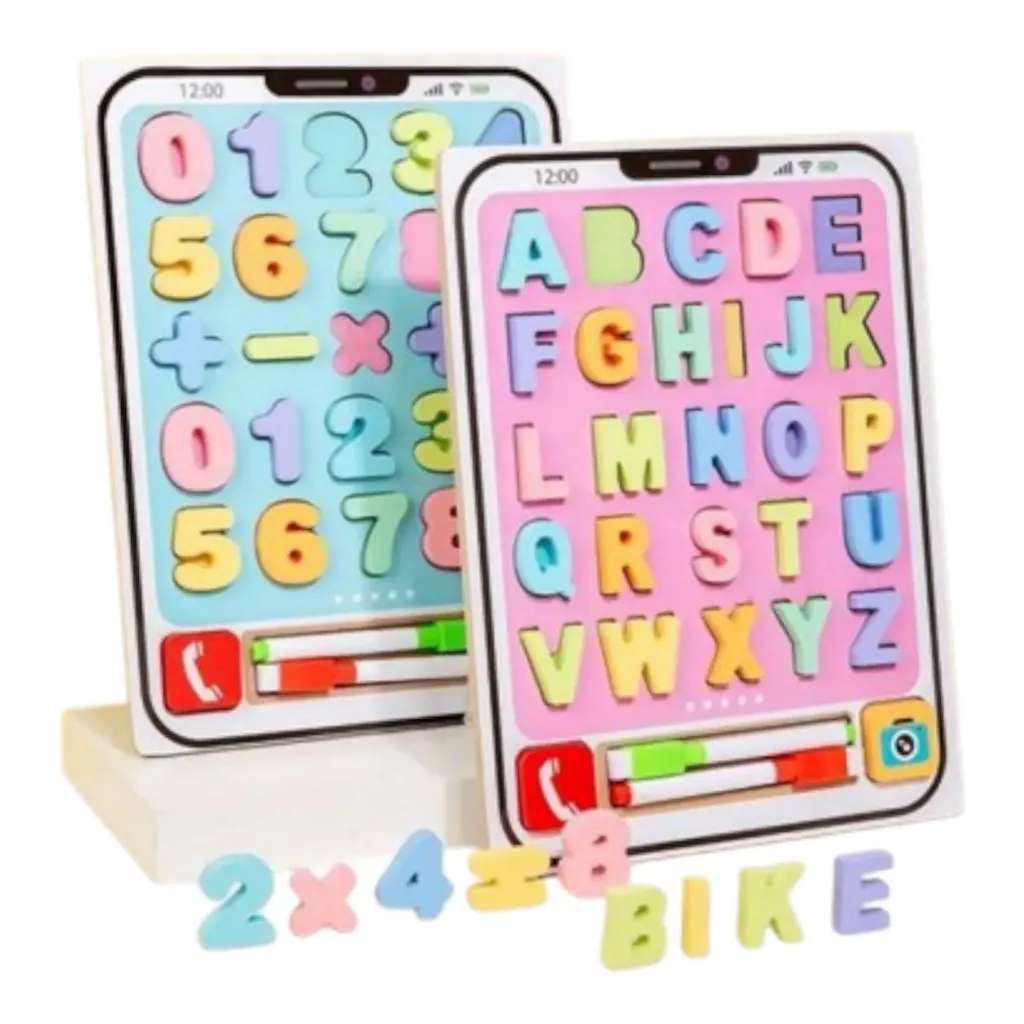 [JM-2065] JUGUETE DIDACTICO DE RESAQUE NÚMEROS Y LETRAS