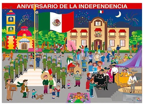 [B-0172-I] POSTER ANIVERSARIO DE LA INDEPENDENCIA