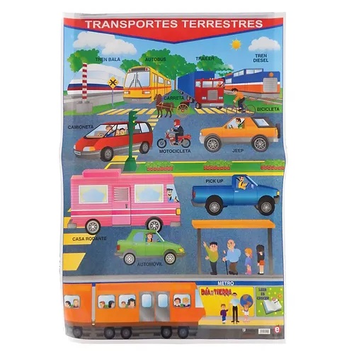 [B-0232-I] POSTER TRANSPORTES TERRESTRES