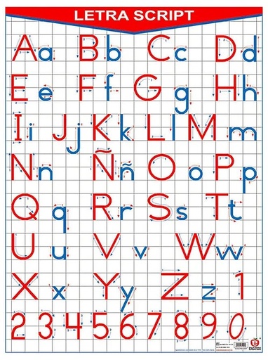 [B-0238-I] POSTER LETRA SCRIPT