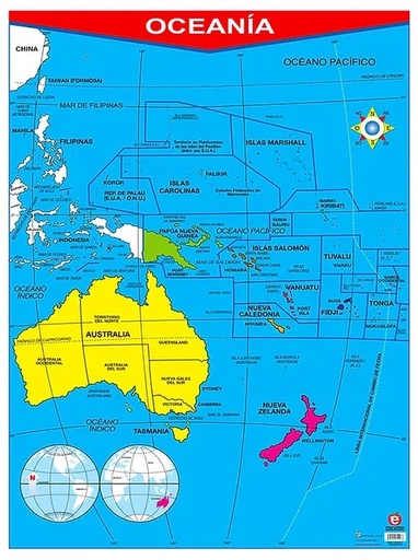 [B-0267-I] POSTER OCEANIA / OCEANIA FISICA