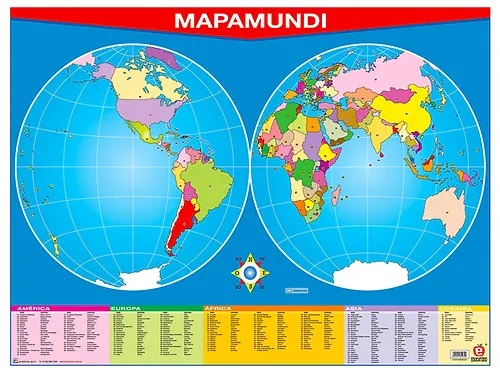 [B-0272-I] POSTER MAPAMUNDI