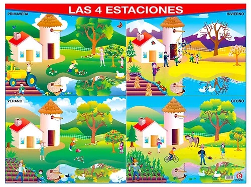 [B-0347-I] POSTER LAS 4 ESTACIONES