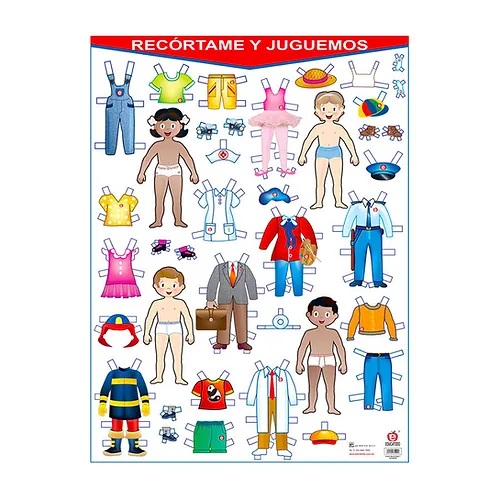 [B-0930-I] POSTER RECORTAME Y JUGUEMOS