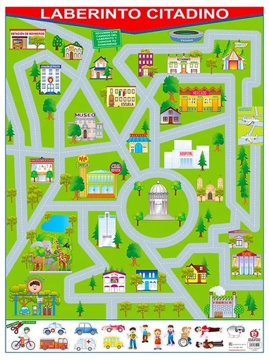 [B-0931-I] POSTER LABERINTO CITADINO