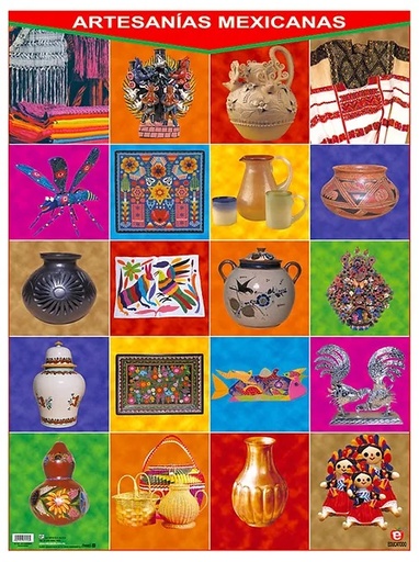 [B-1401-I] POSTER ARTESANIAS MEXICANAS