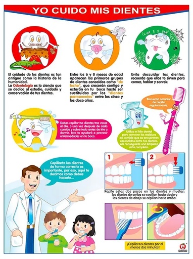 [B-1506-I] POSTER YO CUIDO MIS DIENTES