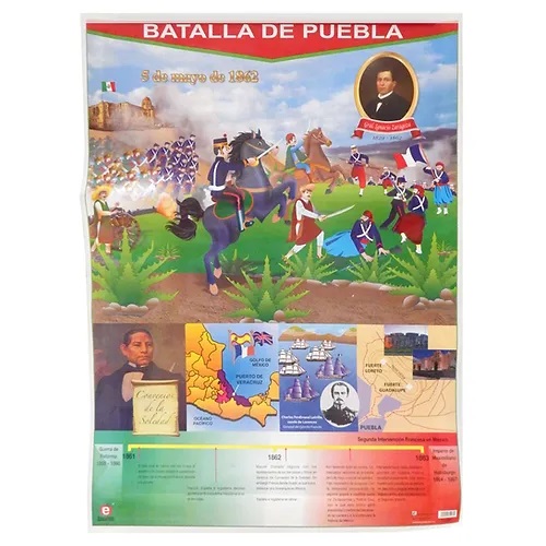 [B-1706-I] POSTER BATALLA DE PUEBLA
